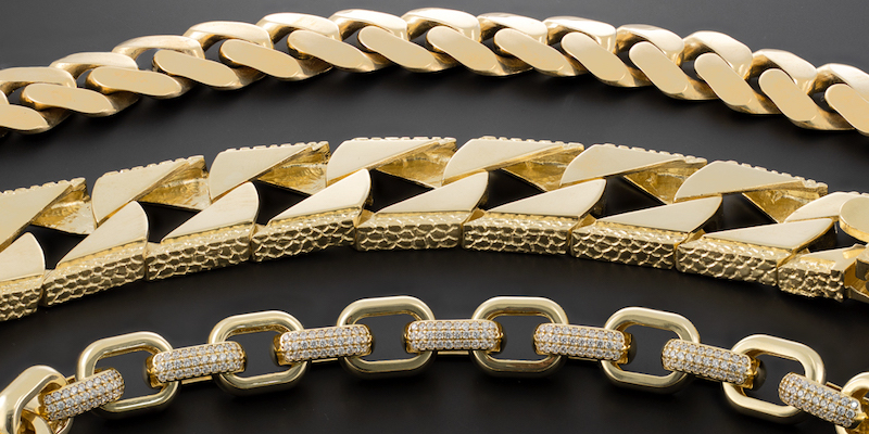 Different styles of deals mens gold chains